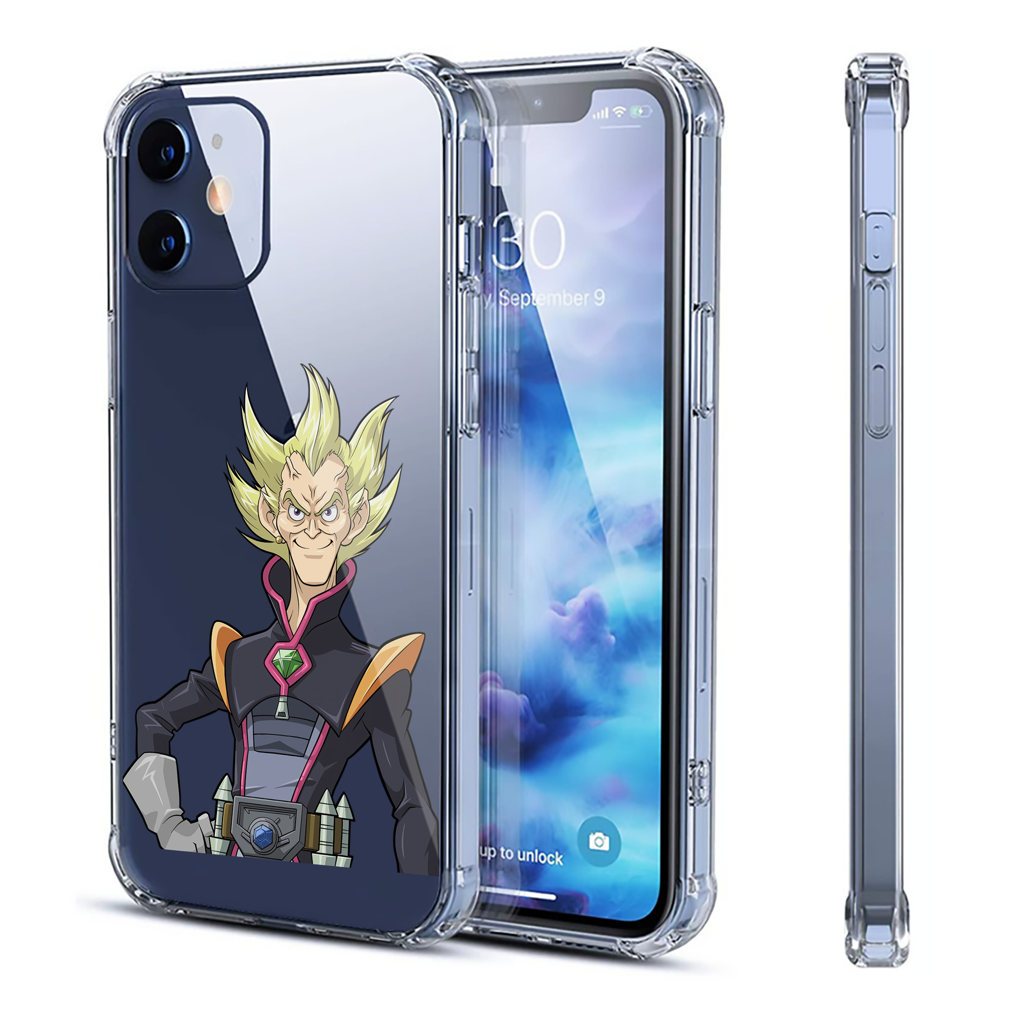 （画像用） 遊☆戯☆王 Yu-Gi-Oh! 【iPhone 12シリーズ対応】透明スマホケース（クリアソフトケース）